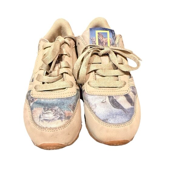 Reebok Kids Size 12 Classic Leather Utility Sneakers Tan National Geographic - Picture 3 of 7